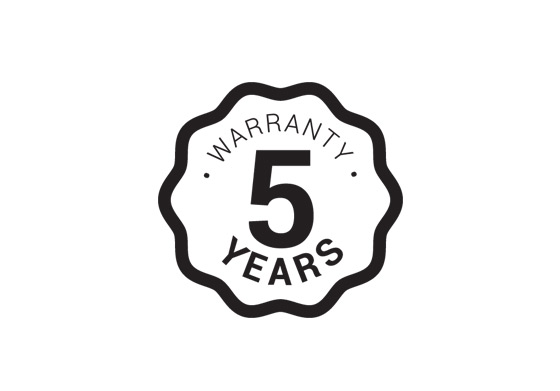 Warranty 5 years
